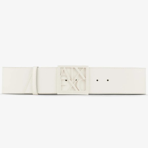 Armani Exchange AX WIDE Belt Square Logo Buckle MANY SIZES - Picture 3 of 5